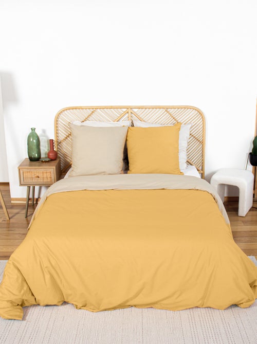 Juego de cama + 2 fundas de almohada en algodón liso 240x220 - 260x240 - Kiabi