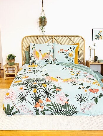 Juego de cama 2 personas 3 piezas - 1 funda nórdica (240 x 220 cm o 260 x 240 cm) + 2 almohadas