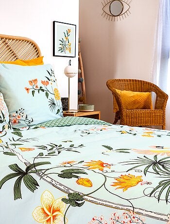 Juego de cama 2 personas 3 piezas - 1 funda nórdica (240 x 220 cm o 260 x 240 cm) + 2 almohadas