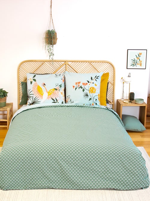 Juego de cama 2 personas 3 piezas - 1 funda nórdica (240 x 220 cm o 260 x 240 cm) + 2 almohadas - Kiabi