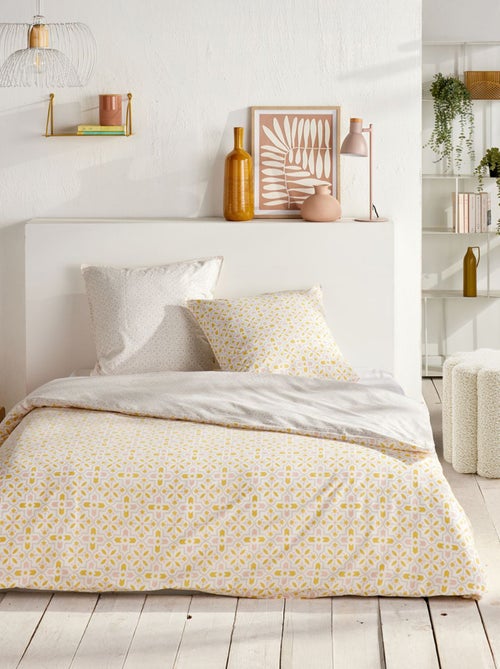 Juego de cama 2 personas 3 piezas - Funda nórdica + 2 fundas de almohada - Kiabi