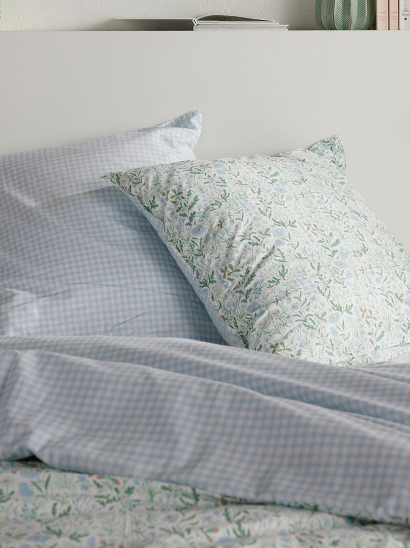 Juego de cama 2 personas 3 piezas - Funda nórdica + 2 fundas de almohada Verde - Kiabi