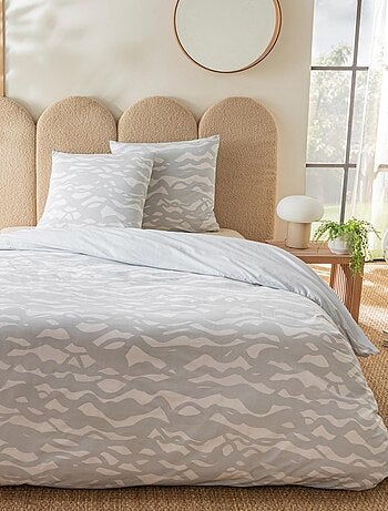 Juego de cama 2 personas reversible en algodón – NORDIC – Future Home