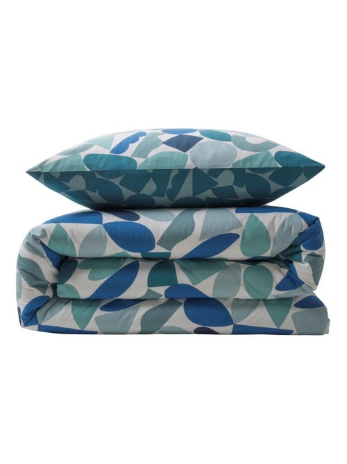 Juego de cama 2 plazas geométrico reversible NANO en algodón – Future Home - Kiabi Juego de cama 2 plazas geométrico reversible NANO en algodón – Future Home - Kiabi
