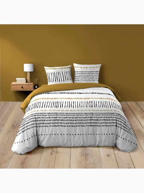 Juego de cama 3 piezas – 240 x 220 cm – 100% algodón – 42 hilos chicago - Kiabi