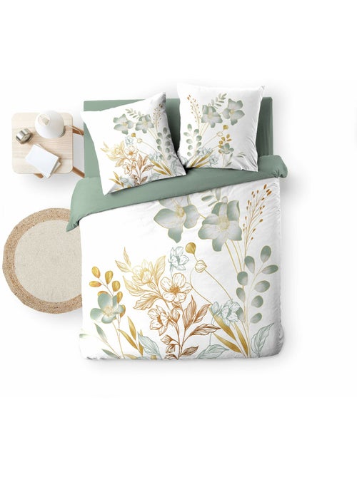 Juego de cama 3 piezas 240 x 220 cm – algodón 42 hilos – lolita - Kiabi Juego de cama 3 piezas 240 x 220 cm – algodón 42 hilos – lolita - Kiabi