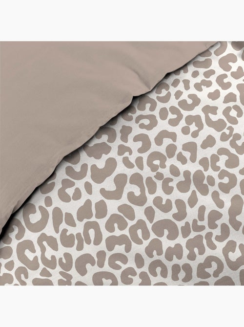 Juego de cama 3 piezas 240 x 220 cm estampado 100% algodón 42 hilos wild - Kiabi Juego de cama 3 piezas 240 x 220 cm estampado 100% algodón 42 hilos wild - Kiabi