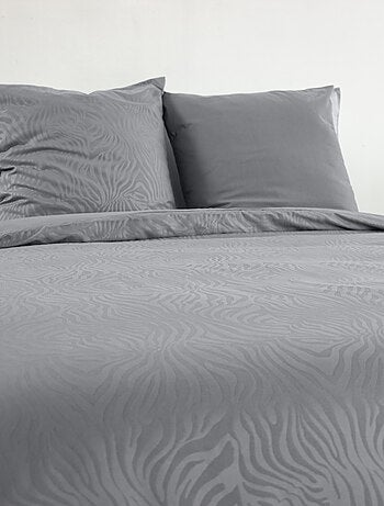 Juego de cama 3 piezas cebra, funda y fundas de almohada