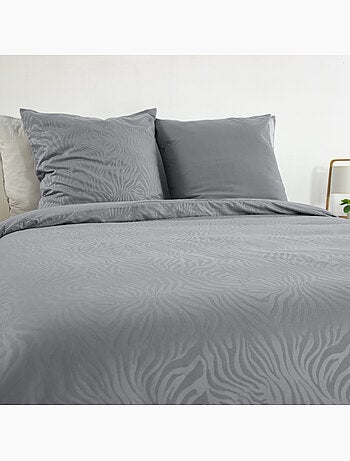 Juego de cama 3 piezas cebra, funda y fundas de almohada