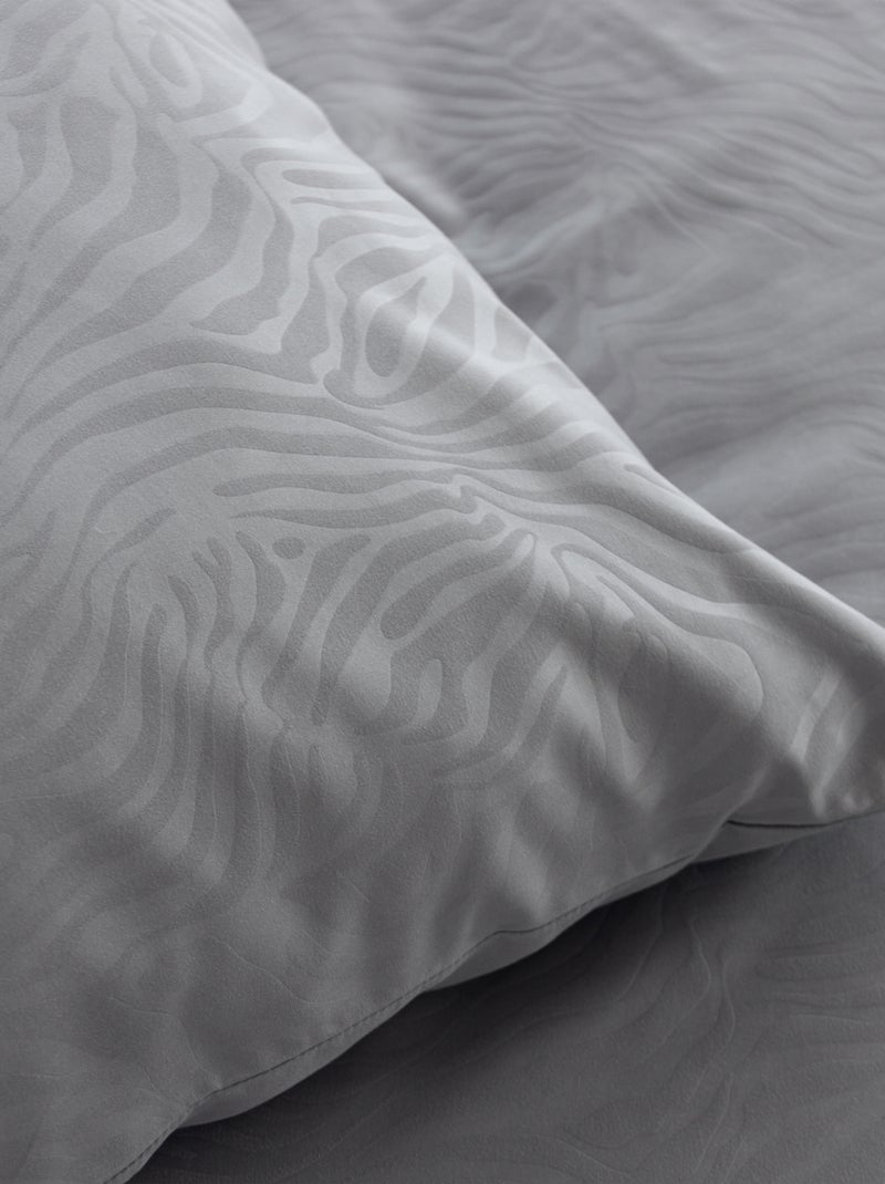 Juego de cama 3 piezas cebra, funda y fundas de almohada Gris - Kiabi