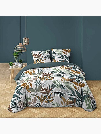 Juego de cama 3 piezas estampado algodón 57 hilos assana