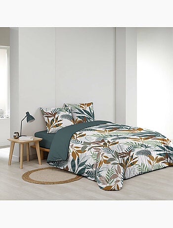 Juego de cama 3 piezas estampado algodón 57 hilos assana