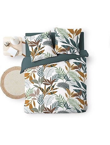 Juego de cama 3 piezas estampado algodón 57 hilos assana