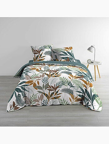 Juego de cama 3 piezas estampado algodón 57 hilos assana