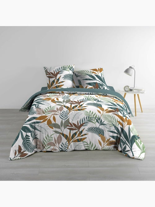 Juego de cama 3 piezas estampado algodón 57 hilos assana - Kiabi Juego de cama 3 piezas estampado algodón 57 hilos assana - Kiabi