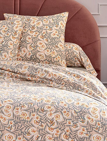 Juego de cama 3 piezas franela follaje funda + fundas de almohada