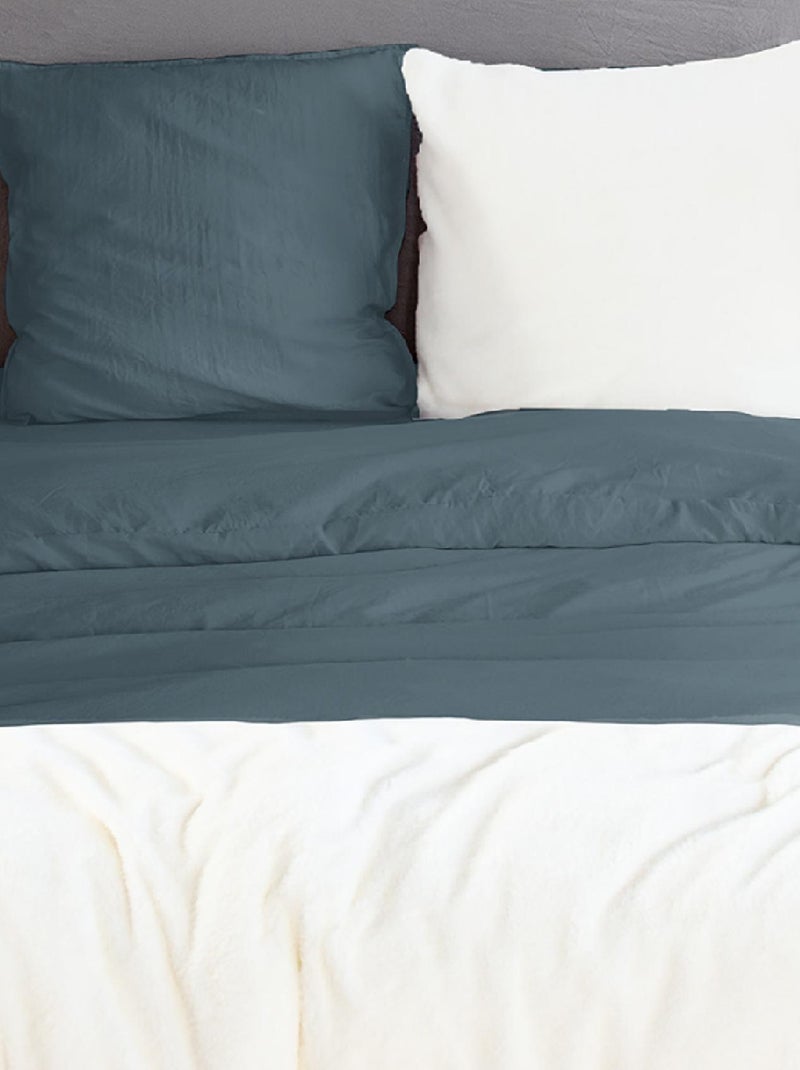 Juego de cama 3 piezas Sherpa Azul - Kiabi