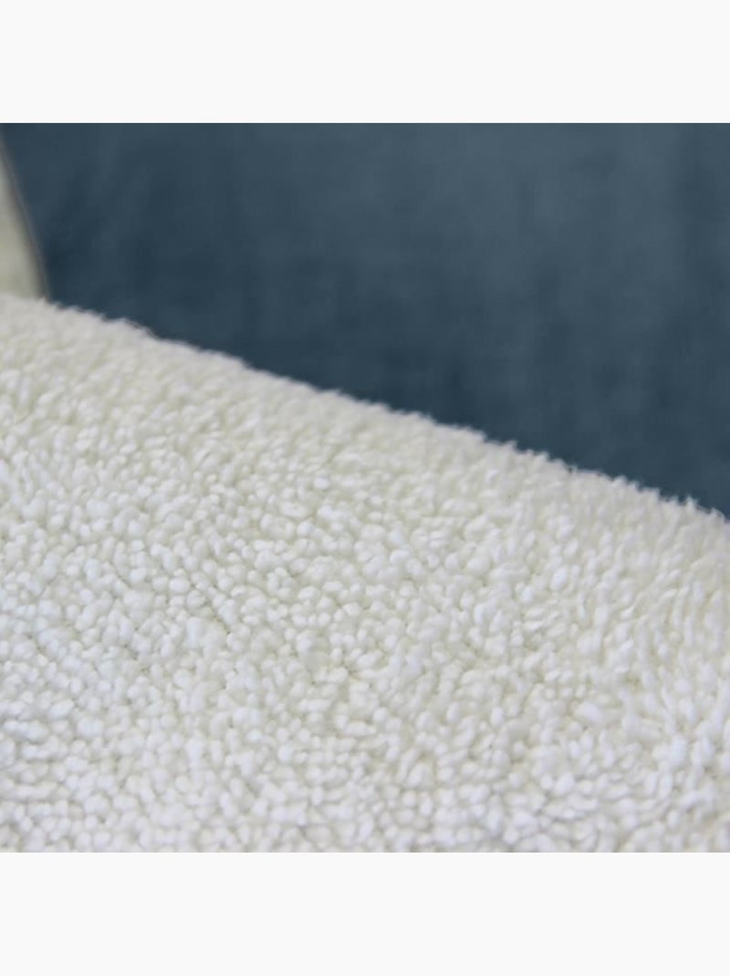 Juego de cama 3 piezas Sherpa Azul - Kiabi