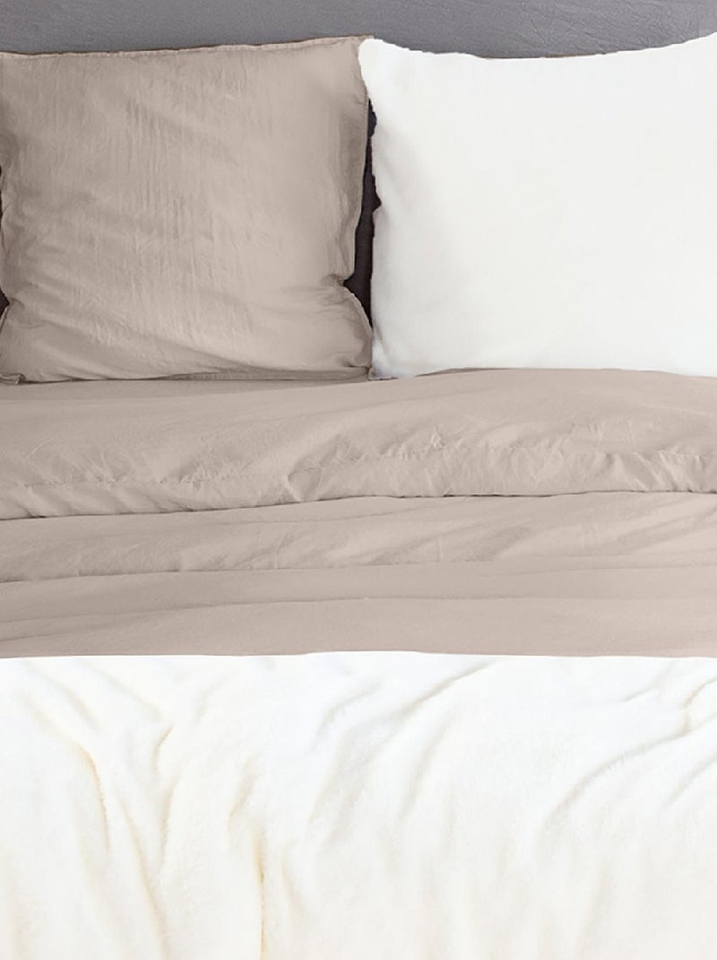 Juego de cama 3 piezas Sherpa Beige - Kiabi