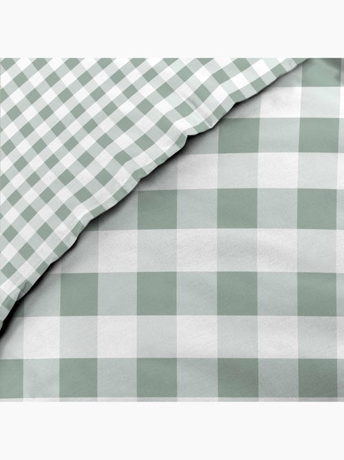Juego de cama 3 piezas victorine – vichy algodón 57 hilos reversible - Kiabi Juego de cama 3 piezas victorine – vichy algodón 57 hilos reversible - Kiabi