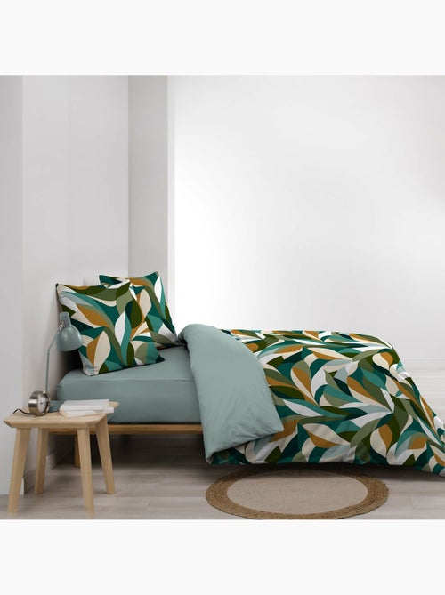 Juego de cama algodón 42 hilos estampado swany + 2 fundas de almohada - Kiabi Juego de cama algodón 42 hilos estampado swany + 2 fundas de almohada - Kiabi