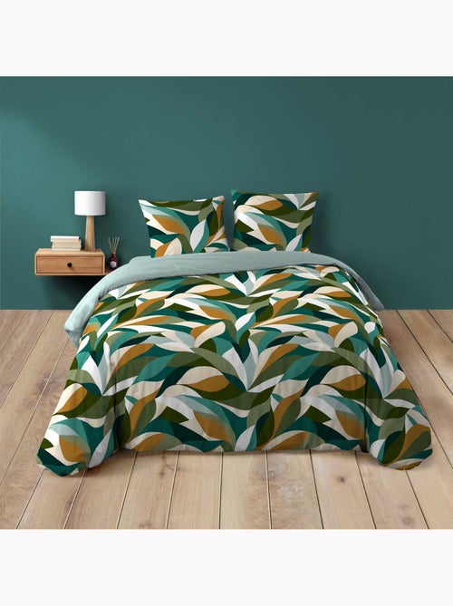 Juego de cama algodón 42 hilos estampado swany + 2 fundas de almohada - Kiabi Juego de cama algodón 42 hilos estampado swany + 2 fundas de almohada - Kiabi