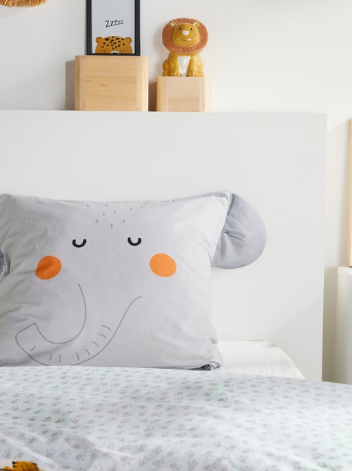 Juego de cama animado Elefante - 1 persona - Kiabi