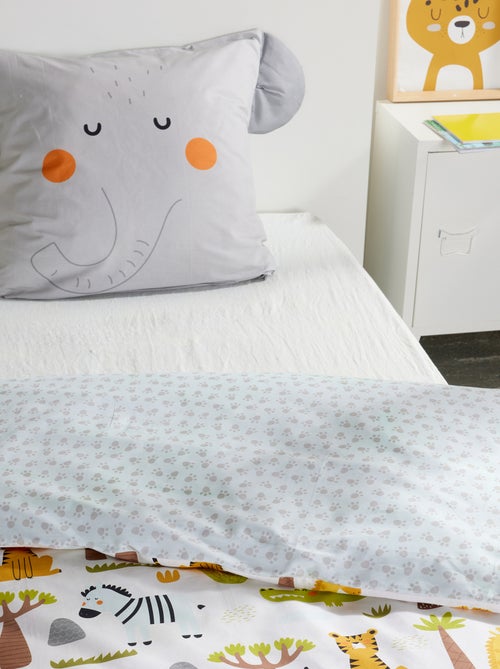 Juego de cama animado Elefante - 1 persona - Kiabi