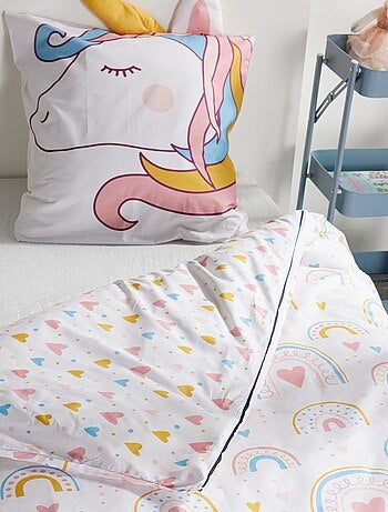 Juego de cama animado Unicornio - 1 persona