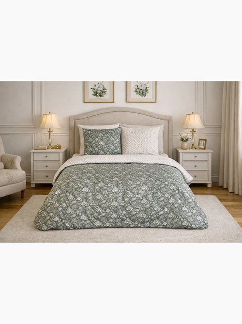 Juego de cama armonía botánica reversible - Kiabi Juego de cama armonía botánica reversible - Kiabi
