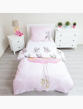 Juego de cama bailarina 140x200 cm - funda nórdica infantil