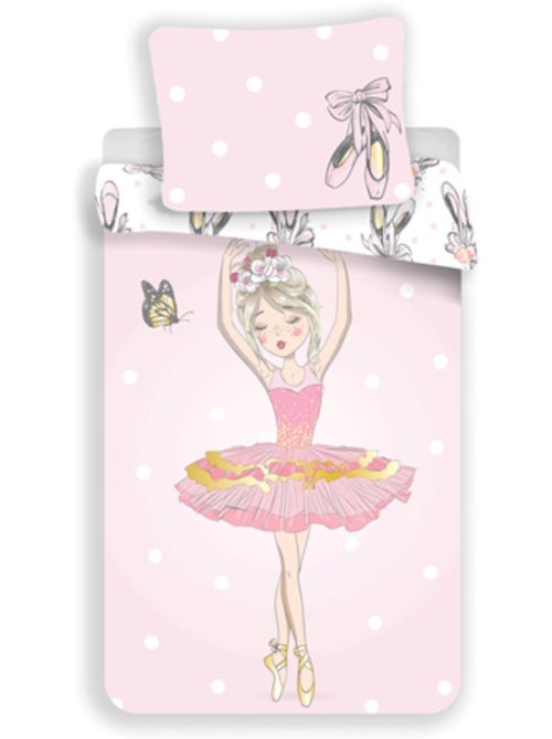 Juego de cama bailarina 140x200 cm - funda nórdica infantil - Kiabi Juego de cama bailarina 140x200 cm - funda nórdica infantil - Kiabi