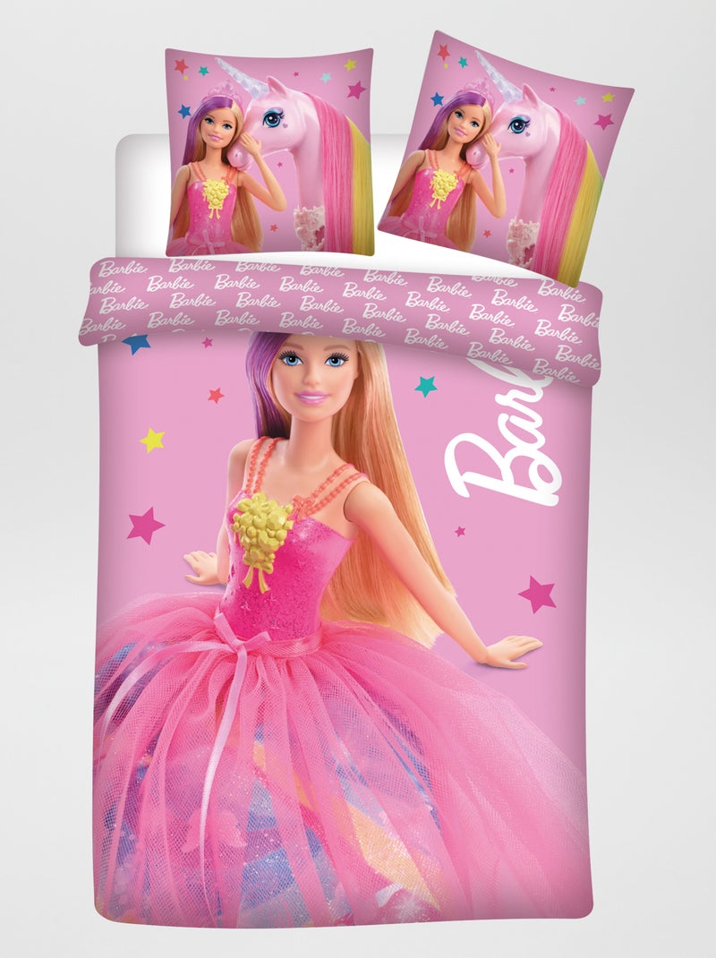 Juego de cama 'Barbie'  - Individual ROSA - Kiabi