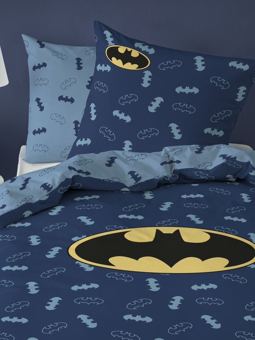 Juego de cama 'Batman' - Individual azul marino - Kiabi
