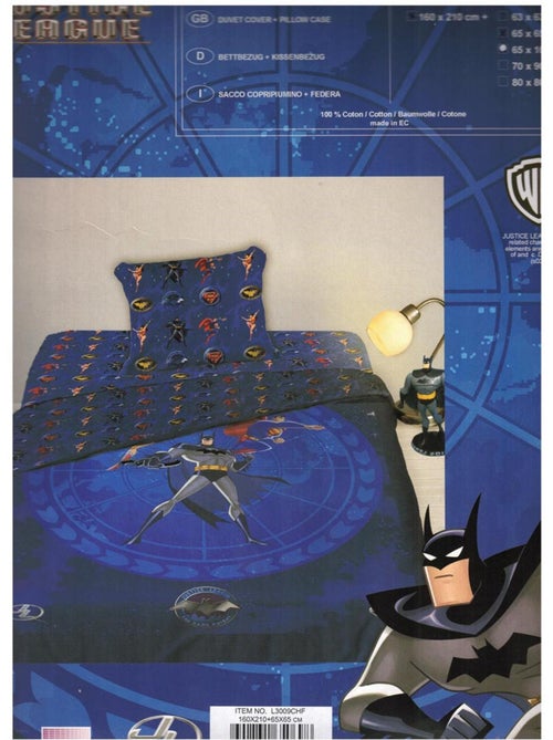 Juego de cama batman de algodón – funda nórdica 160 x 210 cm, almohada 65 x 100 cm - Kiabi Juego de cama batman de algodón – funda nórdica 160 x 210 cm, almohada 65 x 100 cm - Kiabi
