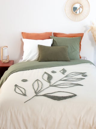 Juego de cama bordado - Doble