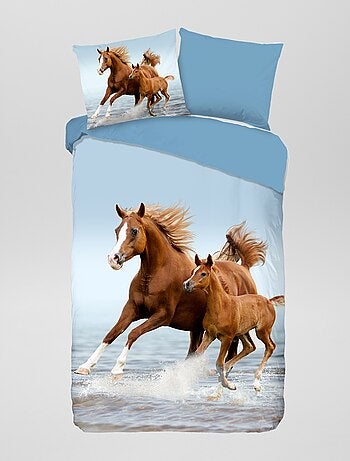Juego de cama 'caballos' - Individual - Kiabi