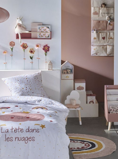 Juego de cama 'cabeza en las nubes' - Individual - Kiabi