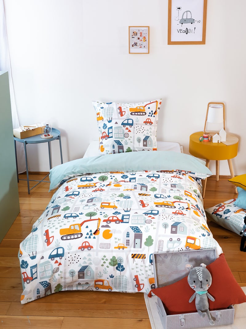 Juego de cama 'ciudad'  - Individual AZUL - Kiabi