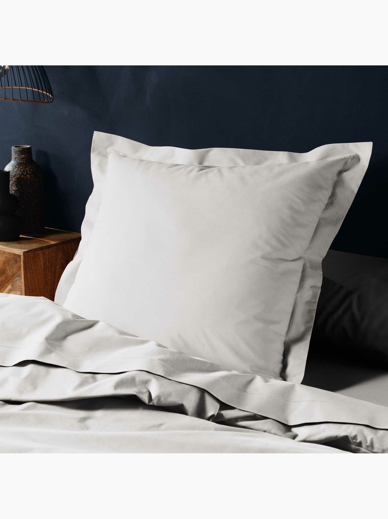 Juego de cama completo - 100% algodón 57 hilos - sábana bajera + 4 fundas de almohada Blanco - Kiabi