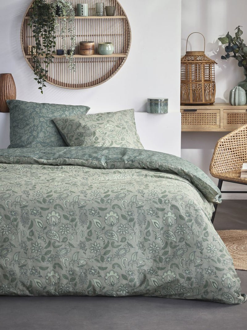 Juego de cama con estampado - Doble GRIS - Kiabi