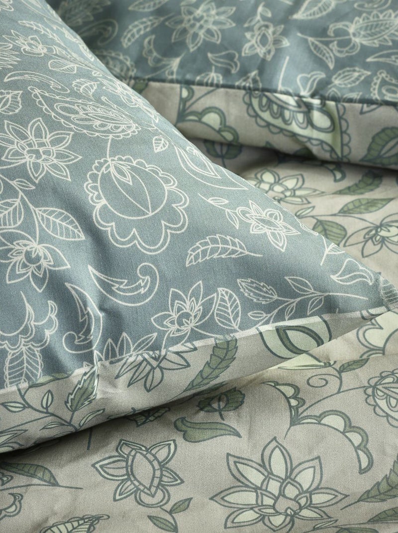 Juego de cama con estampado - Doble GRIS - Kiabi
