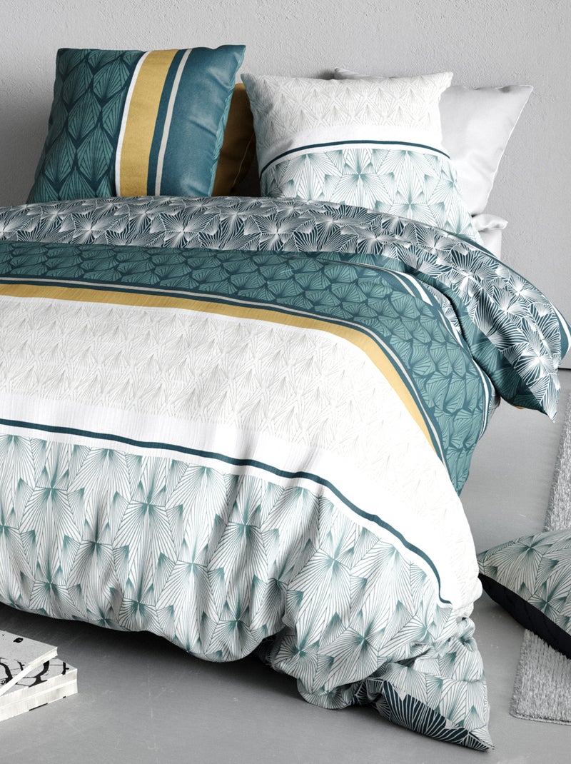 Juego de cama con estampado - Doble VERDE - Kiabi
