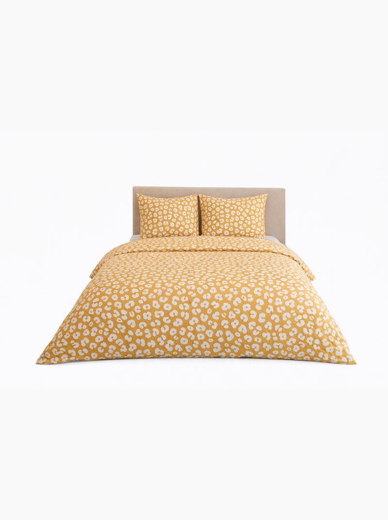 Juego de cama con estampado animal Amarillo - Kiabi