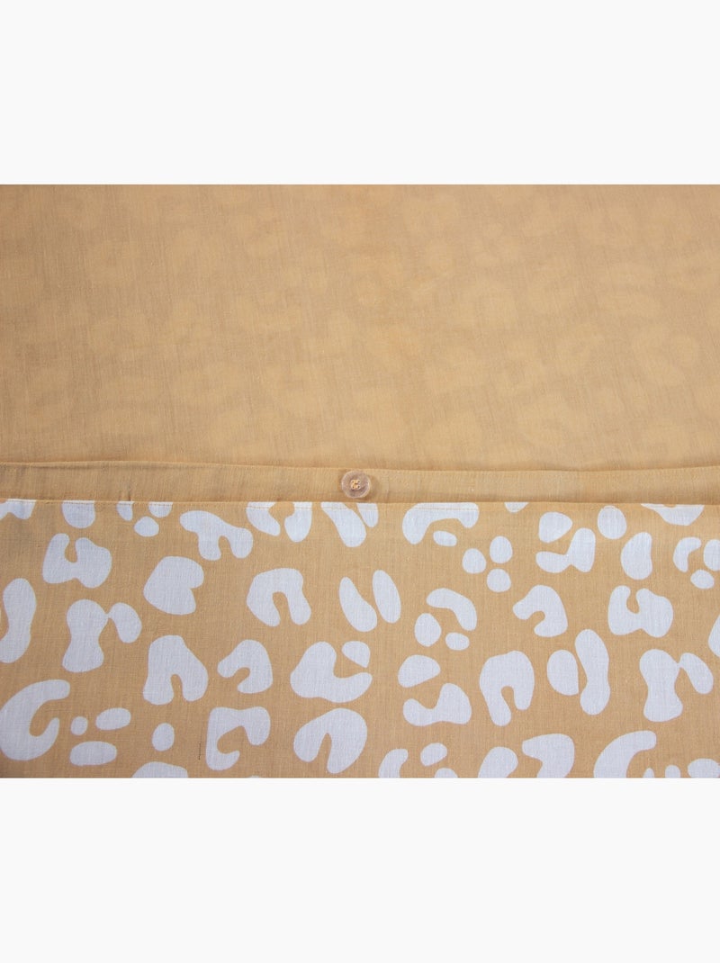 Juego de cama con estampado animal Amarillo - Kiabi