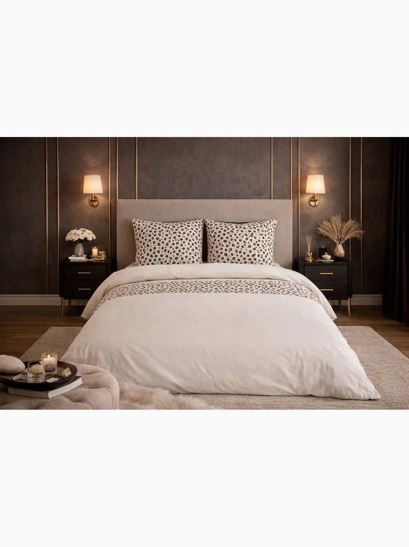 Juego de cama con estampado animal Beige - Kiabi