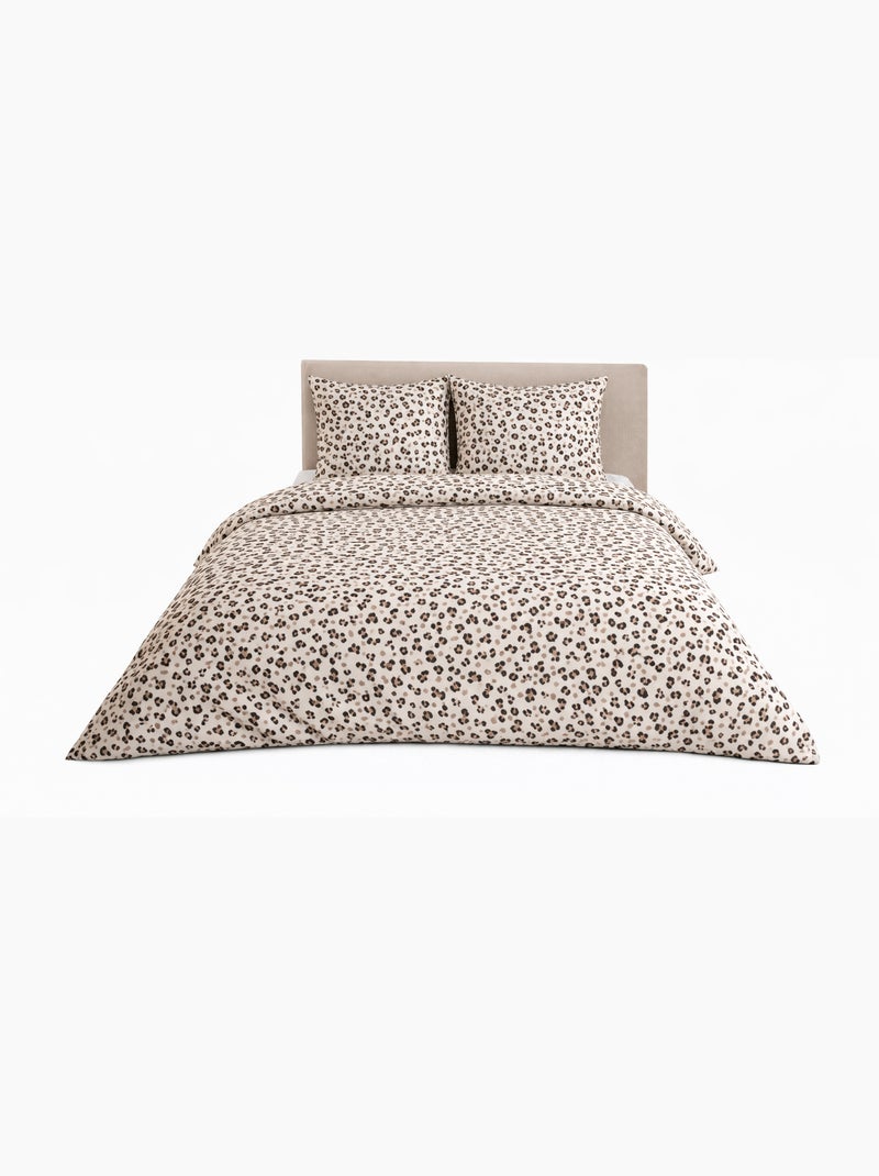 Juego de cama con estampado animal Beige - Kiabi