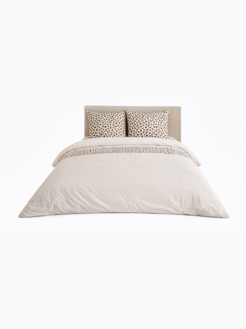 Juego de cama con estampado animal Beige - Kiabi