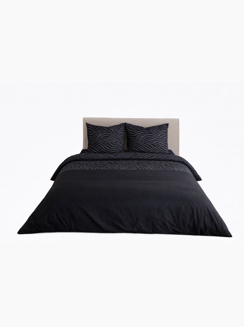 Juego de cama con estampado animal Negro - Kiabi