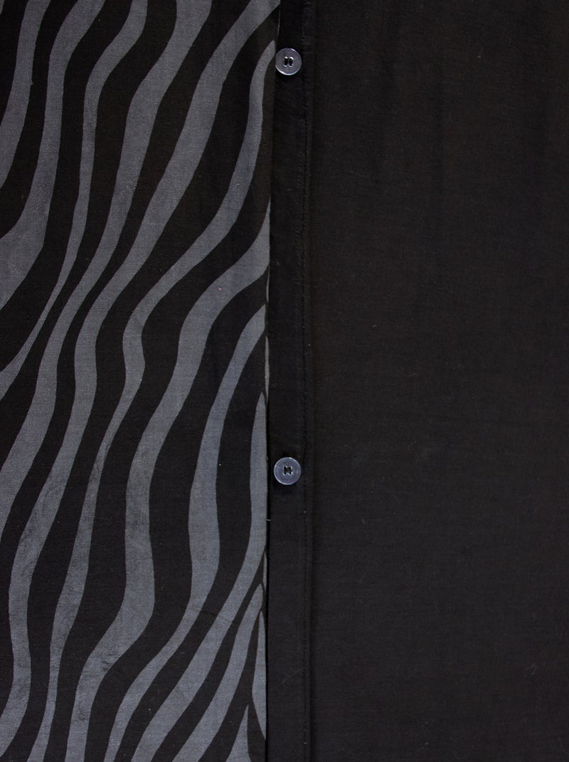 Juego de cama con estampado de cebra - 2 personas Gris - Kiabi